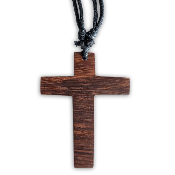 Kreuz Anhänger Holzkreuz Halskette Holz Kruzifix Jesus Kreuzkette HK36