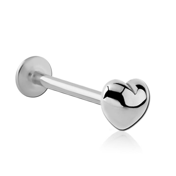 1,0mm Herz Labret Lippen Tragus Helix Piercing Cartilage Knorpel Stecker Z588