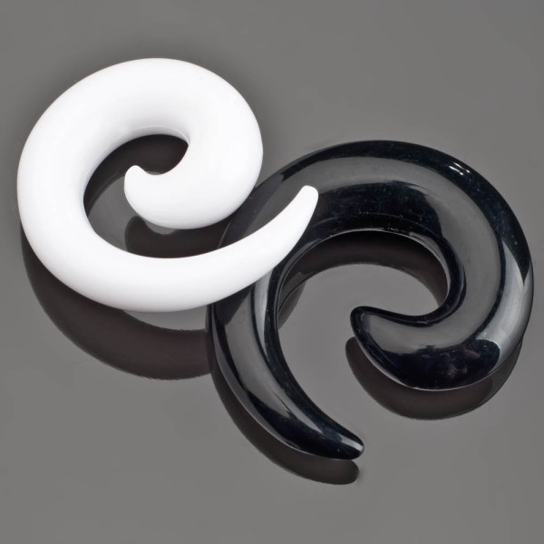 3-12mm Dehnungsspirale Expander Taper Sichel Spirale Plug Tunnel Acryl HX20