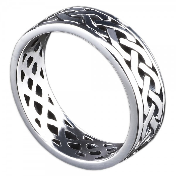925 Silber Ring Tribal geflochten keltisch Fingerring SR28