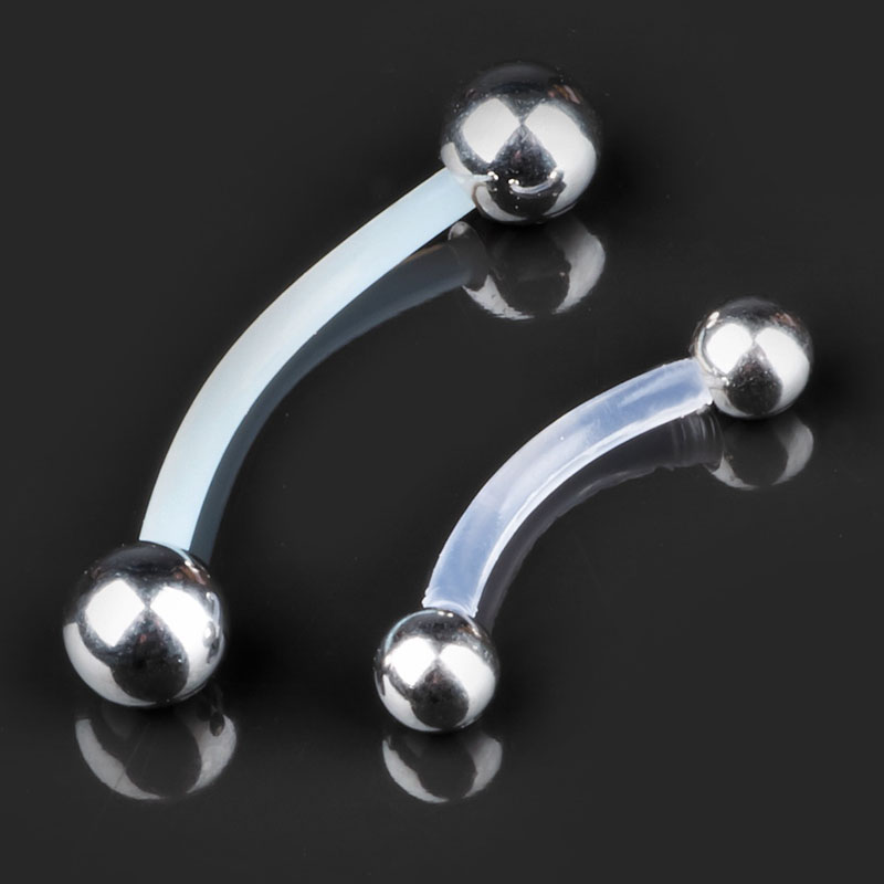 Piercing Banane 1,2mm Piercing-Kugel Aus Synthetischem Opal - Für Ohr, Lippe, Augenbrauen, Schraubverschluss Kugel Piercing