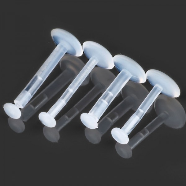 1,2 bis 1,6mm Bioflex Retainer transparent Lippen Piercing Labret Push Fit Z244