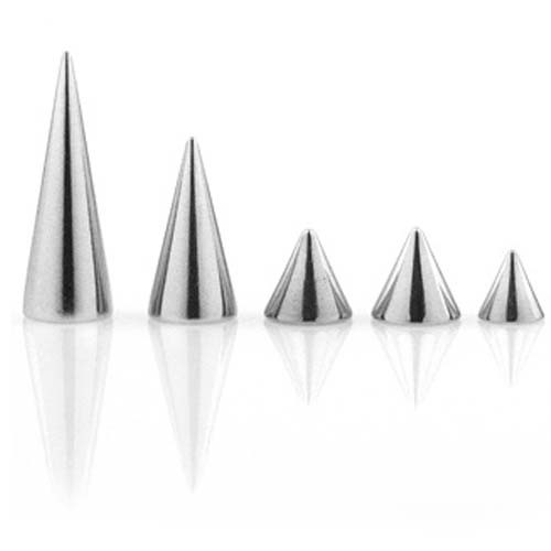 1,2 - 1,6mm Piercing Schraubspitze Edelstahl Ersatz Spike Verschluss Spitze Z344