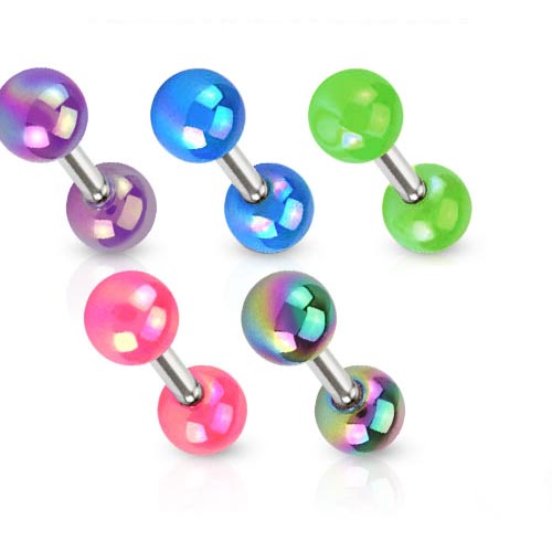 1,2mm Helix Tragus Piercing Perlglanz Ohr Piercing Barbell Perle
