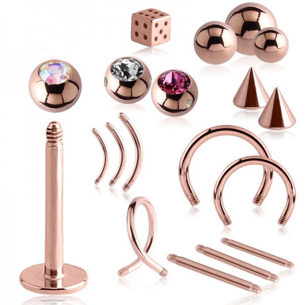 Ersatz Kugel Ersatz Stab Rose Gold Lippen Piercing Augenbrauen Piercing Z461