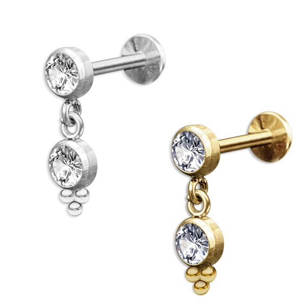 Cartilage Piercing Stecker Knorpelpiercing Zirkonia Anhänger Helix Tragus Z605