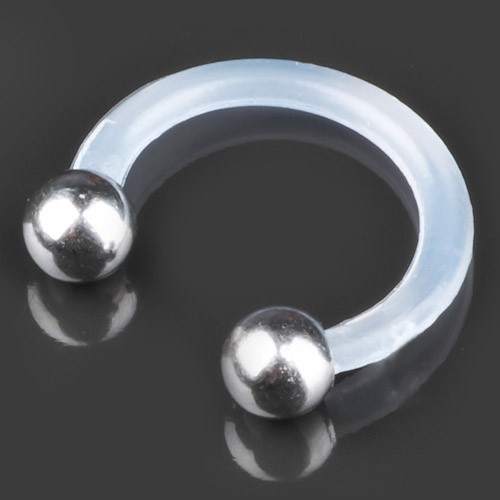 1,2x8x3mm Bioflex Lippen Piercing Hufeisen Stahl Kugel Augenbrauen Piercing Z263