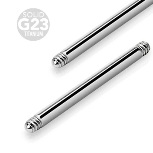 1,6x16mm Piercing Stab Gewinde Barbell Titan Ersatz Stab Hantel Zunge Brust Z348